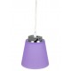 Pendul LED 7W Corp Violet Crom Alb Neutru