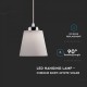 Pendul LED 7W Corp Alb Crom Alb Neutru