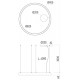 Pendul LED rotund 57W XAMBIT negru 900mm