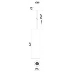 Pendul LED 10W suspendat XFOCUS alb 36 grade Alb Neutru