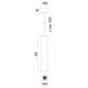 Pendul LED 10W suspendat XFOCUS alb 36 grade Alb Neutru