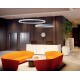 Pendul LED rotund 38W XAMBIT auriu 600mm