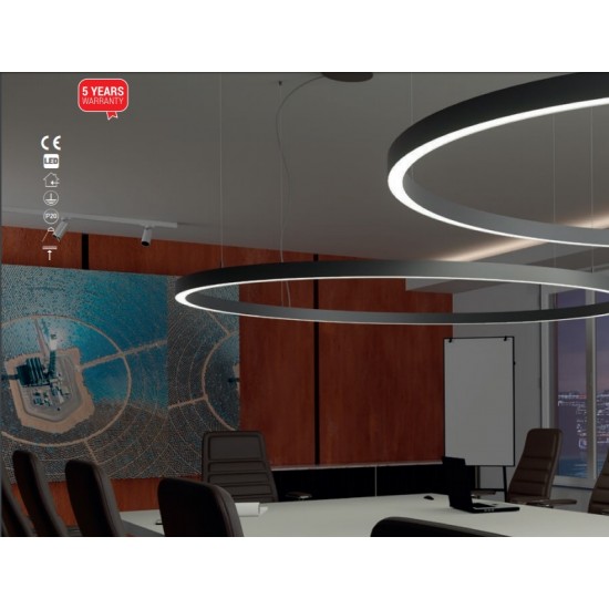 Pendul LED rotund 38W XAMBIT auriu 600mm