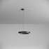 Pendul LED rotund 38W XAMBIT negru 600mm