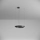 Pendul LED rotund 38W XAMBIT negru 600mm