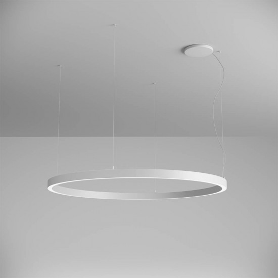 Pendul LED rotund 97W XAMBIT alb 1540mm