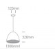 Pendul Bela Alto SCHRACK soclu E27 IP20 negru