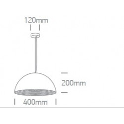 Pendul Dela SCHRACK soclu E27 IP20 negru