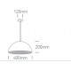 Pendul Dela SCHRACK soclu E27 IP20 negru