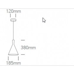 Pendul Iga SCHRACK soclu E27 IP20 negru