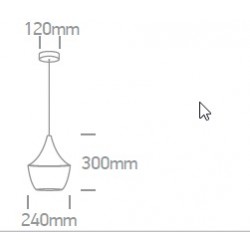 Pendul Cony SCHRACK soclu E27 IP20 negru