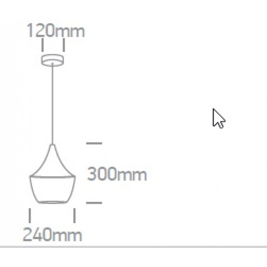 Pendul Cony SCHRACK soclu E27 IP20 negru