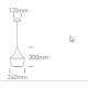 Pendul Cony SCHRACK soclu E27 IP20 negru