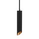 Pendul aluminiu negru D:55x200mm soclu GU10 IP20