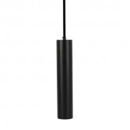 Pendul aluminiu negru D:60x300mm soclu GU10 IP20