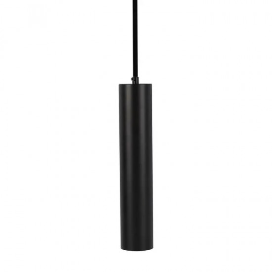 Pendul aluminiu negru D:60x300mm soclu GU10 IP20