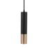 Pendul aluminiu negru auriu D:60x300mm soclu GU10 IP20