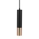 Pendul aluminiu negru auriu D:60x300mm soclu GU10 IP20