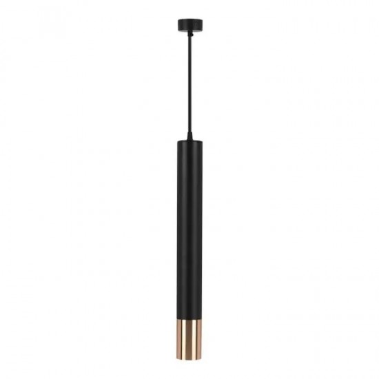 Pendul aluminiu negru auriu D:60x500mm soclu GU10 IP20