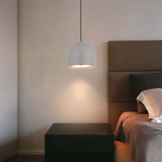 Pendul LED 8.5W 100mm corp gri lumina calda IP20