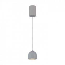 Pendul LED 8.5W 100mm corp gri lumina calda IP20