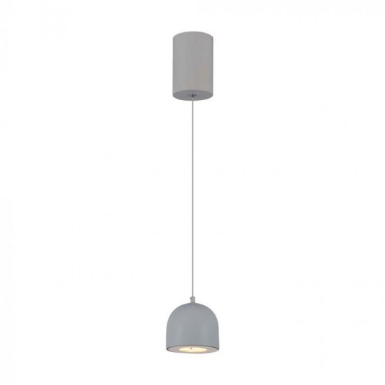 Pendul LED 8.5W 100mm corp gri lumina calda IP20