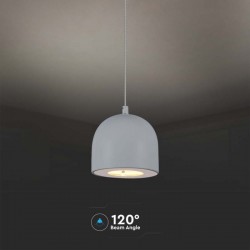 Pendul LED 8.5W 100mm corp gri lumina calda IP20