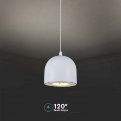 Pendul LED 8.5W 100mm corp alb lumina calda IP20
