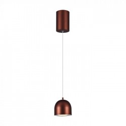 Pendul LED 8.5W 100mm corp maro lumina calda IP20