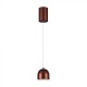 Pendul LED 8.5W 100mm corp maro lumina calda IP20