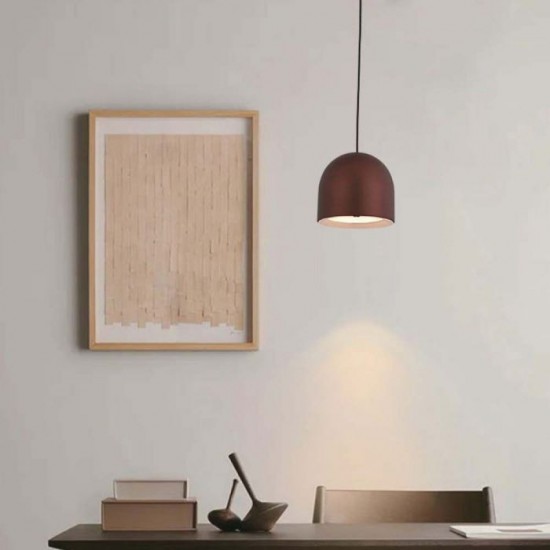 Pendul LED 8.5W 100mm corp maro lumina calda IP20