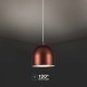 Pendul LED 8.5W 100mm corp maro lumina calda IP20