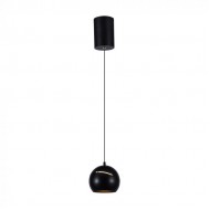 Pendul LED 8.5W 120mm corp negru lumina calda IP20