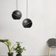 Pendul LED 8.5W 120mm corp negru lumina calda IP20