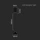 Pendul LED 8.5W 120mm corp negru lumina calda IP20
