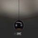 Pendul LED 8.5W 120mm corp negru lumina calda IP20