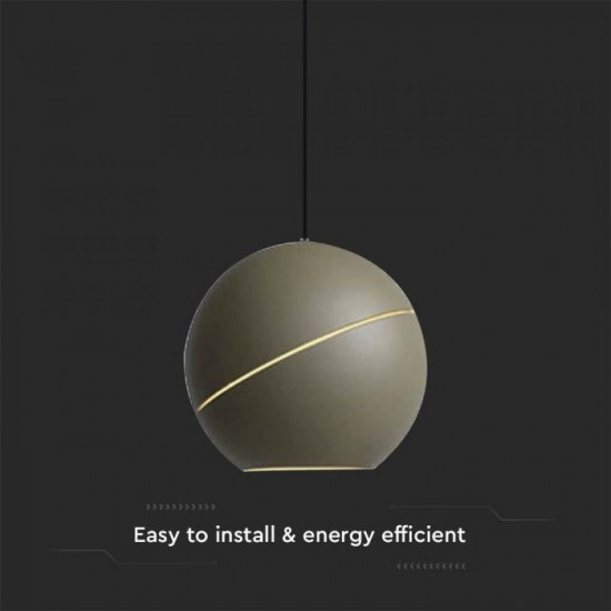 Pendul LED 8.5W 120mm culoare champagne lumina calda IP20
