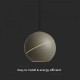 Pendul LED 8.5W 120mm culoare champagne lumina calda IP20