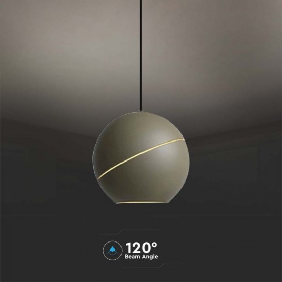 Pendul LED 8.5W 120mm culoare champagne lumina calda IP20
