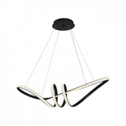 Suspensie led de interior 24W designer 720mm lumina calda si finisaj negru IP20