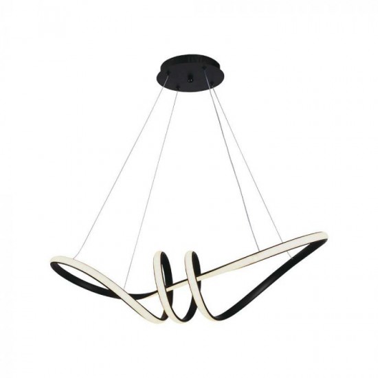 Suspensie led de interior 24W designer 720mm lumina calda si finisaj negru IP20