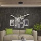Suspensie led de interior 24W designer 720mm lumina calda si finisaj negru IP20