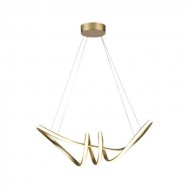 Suspensie led de interior 24W designer 720mm lumina calda si finisaj auriu IP20