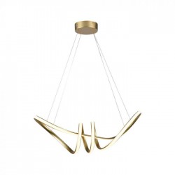 Suspensie led de interior 24W designer 720mm lumina calda si finisaj auriu IP20
