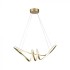 Suspensie led de interior 24W designer 720mm lumina calda si finisaj auriu IP20
