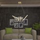 Suspensie led de interior 24W designer 720mm lumina calda si finisaj auriu IP20