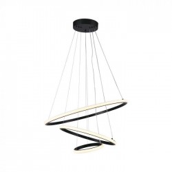 Suspensie led de interior 32W designer 600mm lumina calda si finisaj negru IP20