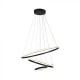 Suspensie led de interior 32W designer 600mm lumina calda si finisaj negru IP20