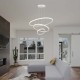 Suspensie led de interior 32W designer 600mm lumina calda si finisaj alb IP20