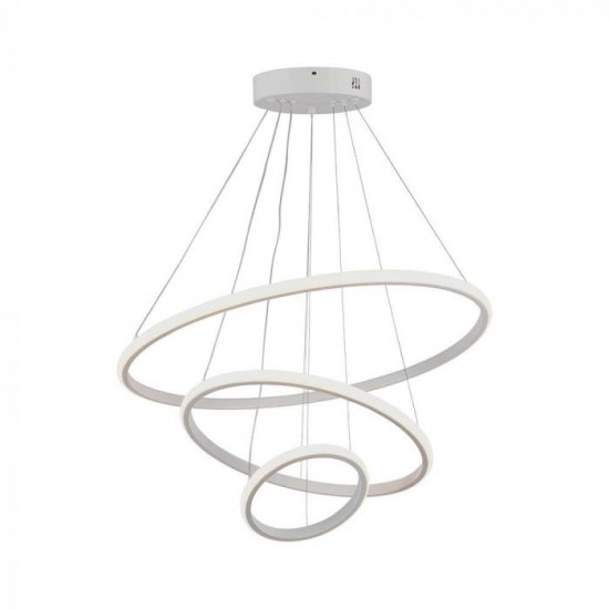 Suspensie led de interior 32W designer 600mm lumina calda si finisaj alb IP20